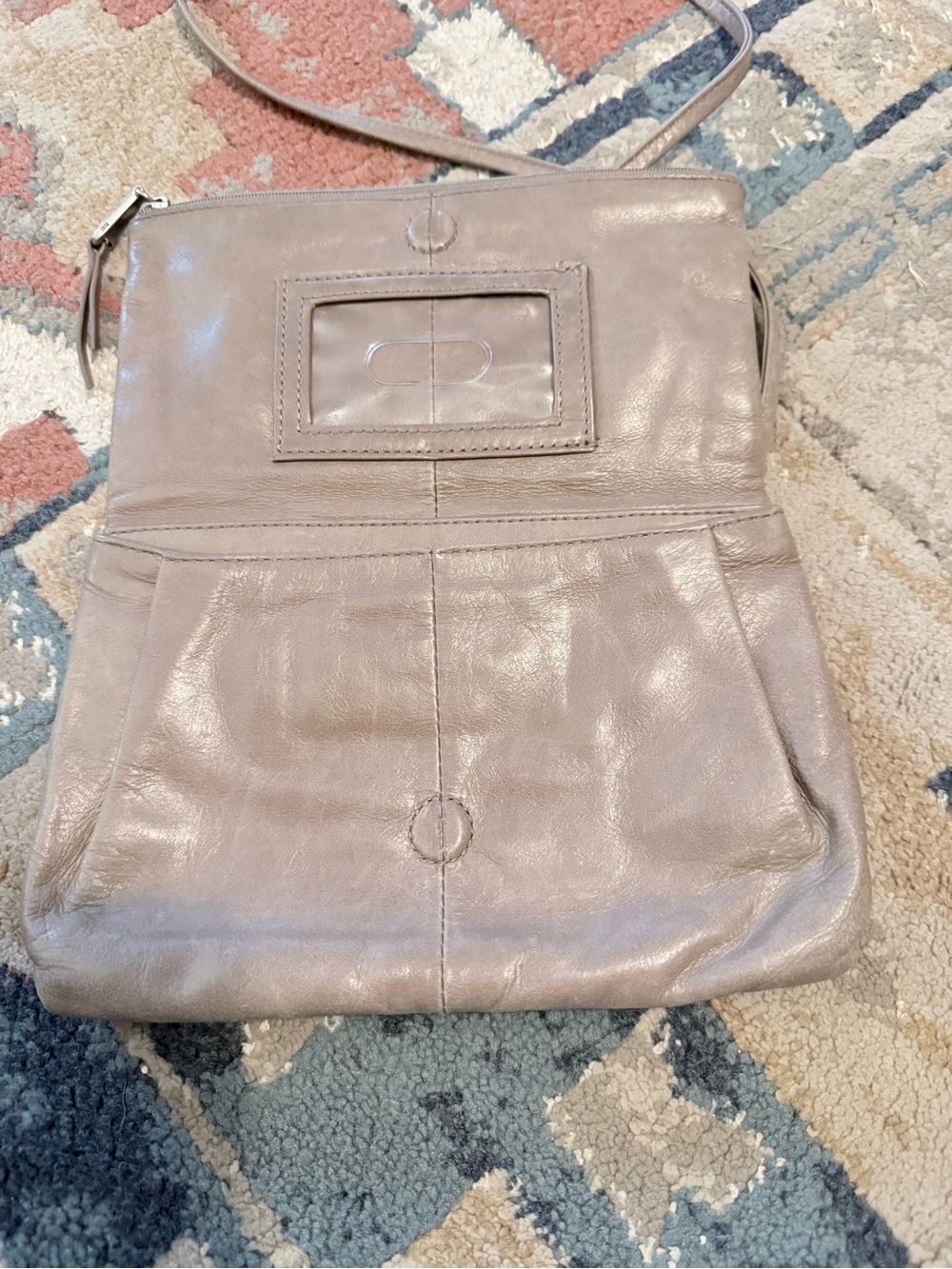HOBO Taupe Leather Crossbody Bag - Picture 3 of 5